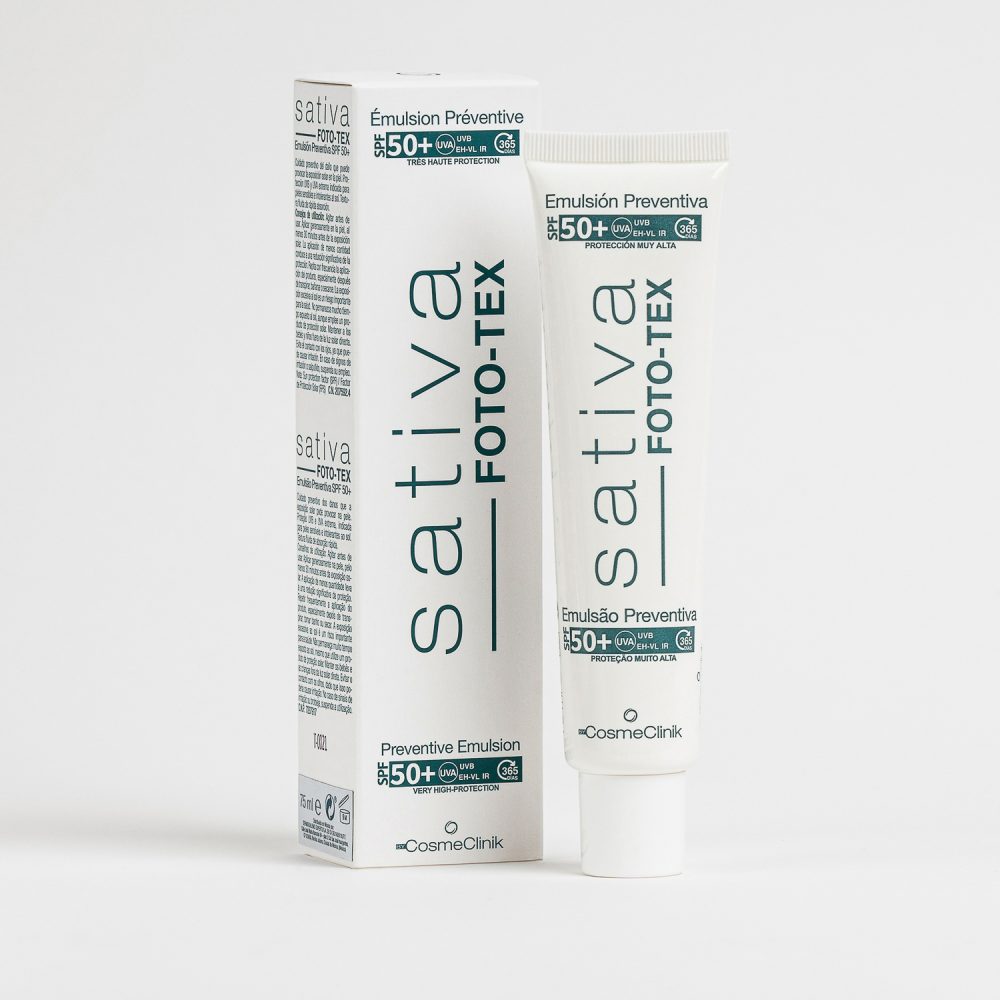 SATIVA FOTO-TEX  Emulsja z filtrem SPF 50+